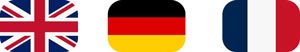 Language flags EN DE FR